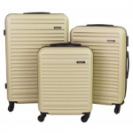 Mažas plastikinis lagaminas Gravitt 8068 M &Scaron;ampano spalva