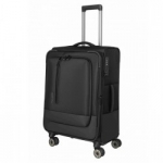 Vidutinis medžiaginis lagaminas Travelite Crosslite 5.0 V Juodas