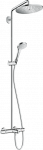 Termostatinė du&scaron;o / vonios sistema Croma Select S Showerpipe 280 1jet, chromo / balta, 26792000