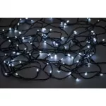 Girlianda Finnlumor 120 LED balta &scaron;viesa, juodas laidas, 17 m