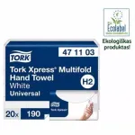 Rank&scaron;luosčiai servetėlėmis Tork Xpress Multifold Universal, H2, 2sl, 471103