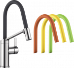 Plautuvės mai&scaron;ytuvas BLANCO VIU-S Chrom HD Lava grey/Green/Orange/Yellow