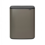&Scaron;iuk&scaron;lių dėžė Brabantia Bo Touch Bin 2x30L, platinum 221521