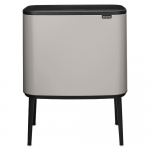 &Scaron;iuk&scaron;lių dėžė Brabantia Bo Touch Bin 3x11L, Soft Grey, 316043