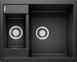 Silgranitinė plautuvė BLANCO METRA 6 SILG PDUR Juoda O.ZUB O.AF