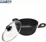 Puodas su dangčiu aliuminio su keramikos danga 2.8L 22x9cm HR-NL-22S HEINNER