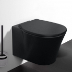 Pakabinamas klozetas Ideal Standard Connect Air su softclose dangčiu juodas matinis