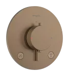 Termostatinis du&scaron;o/vonios mai&scaron;ytuvas Hansgrohe Ecostat Comfort S 2-jų krypčių, brushed bronze, 33715140