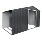 Metalinis sandėliukas "Apuokas" su malkine, 6 m2