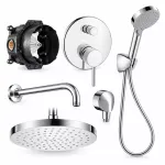 Potinkinis du&scaron;o komplektas Hansgrohe Zesis, su rankiniu du&scaron;u, laikikliu, jungtimi, 200mm Roca galva, chromas