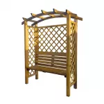 Medinė arka Pergola su suoliuku