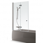 Vonios sienelė Brasta Glass Berta 90, cm rusvas