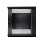 EXTRALINK 12U 600X600 sienoje montuojama komutacinė spinta, juodas spalvos (EL-RMC-12U-1)