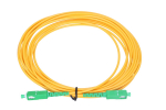 EXTRALINK 0.5 m ilgio optinis laidas su jungtimis abiejuose galuose SC/APC-SC/APC SM G.657A1 SIMPLEX 3.0MM (EL-SCAPC-SCAPC-3-05)