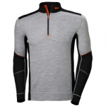 Apatiniai mar&scaron;kinėliai HELLY HANSEN Lifa Merino Half Zip, pilki/juodi S