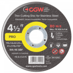 Pjovimo diskas CGW INOX ZA 36 SBF 125x2,0x22,23mm