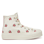 Sportbačiai Converse Chuck Taylor All Star Lift Platform Rose Cross Stitch A13659C Balta
