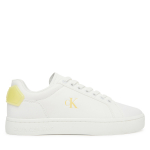 Laisvalaikio batai Calvin Klein Jeans Classic Cupsole Ru Patch Lth Wn YW0YW01845 Balta 39