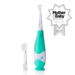 Brush Baby Baby elektrinis dantų &scaron;epetėlis BabySonic 0-3 metų (žalias)