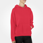 Unisex džemperis su gobtuvu : Dydis - XL, Lytis - Unisex, Spalva - Raudona