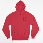Unisex džemperis su Jūsų norima spauda : Dydis - 2XL, Lytis - Unisex, Spalva - Raudona, Spaudos dydis - iki 10x10cm dydžio