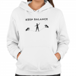 Džemperis KEEP BALANCE : Dydis - L, Lytis - Unisex, Spalva - Juoda