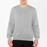 Klasikinis unisex laisvalaikio džemperis : Dydis - 2XL, Lytis - Unisex, Spalva - Sidabrinė