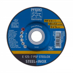 Metalo &scaron;lifavimo diskas &Oslash;125x7x22mm A24 L PSF-INOX PFERD