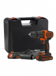 Akumuliatorinis gręžtuvas Black&Decker BDCHD18K1B2-QW, 18V, 2X2AH