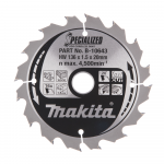 Pjovimo diskas 136x20x1,5mm 16T 20&deg; DSS501 Makita B-10643