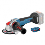 Akumuliatorinis kampinis &scaron;lifuoklis su X-LOCK Bosch GWX 18V-10 PC SOLO, 125 mm
