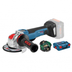 Akumuliatorinis kampinis &scaron;lifuoklis su X-LOCK Bosch GWX 18V-10 PSC SOLO, 125 mm