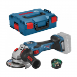 Akumuliatorinis kampinis &scaron;lifuoklis Bosch GWS 18V-15 SC, LB, 150mm, 18 V, (be akum. ir krov.)