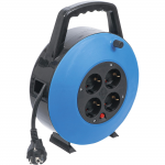 Ilgintuvas su rite, 4 lizdų BGS-technic, 10 m, 3x1,5 mm&sup2;, 3000 W
