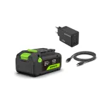 Akumuliatoriaus ir kroviklio komplektas USB-C 24V 4.0Ah + 65W K2S4BEAA1, GREENWORKS
