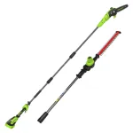 Auk&scaron;tapjovė ir gyvatvorių genėtuvas 24V BL CKPH321A1 (tik įrankis), GREENWORKS