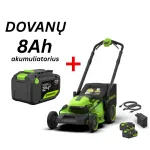 Savaeigė vejapjovė 51 cm 48V(2x24V) (2X6.0Ah USB-C akumuliatoriai ir 100W kroviklis) LM5102SA3 + 8Ah, GREENWORKS