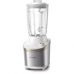 Philips Atlantic High Speed Blender HR3760/01 7000 Series Tabletop 1500 W Jar material Glass Jar capacity 2 L Ice crushing Metal/White