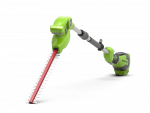 Greenworks teleskopinės gyvatvorių žirklės G40PHA be akumuliatoriaus ir kroviklio.