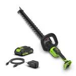 Gyvatvorių genėtuvas 56cm 24V BL HT2202A1 (2.0Ah USB-C + 30W kroviklis), GREENWORKS