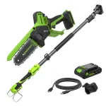 Mini &scaron;akų genėtuvas 15cm BL 24V su ilga rankena (2Ah akumuliatorius + kroviklis) CS1522GA3, GREENWORKS