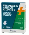 Maisto papildas VITAVEA Vitaminas C + kalcis + vitaminas D kramtomos tabletės N24