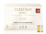 CRESCINA HFSC TRANSDERMIC ampulių kompleksas plaukų slinkimo stabdymui ir plaukų atauginimui MOTERIMS 200 stiprumo 20 vnt (10+10)