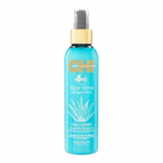 Nenuskalaujamas pur&scaron;kiamas kondicionierius garbanotiems plaukams CHI Aloe Vera Defined Curls Spray Conditioner 177ml