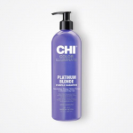 &Scaron;ampūnas atkuriantis dažytų plaukų spalvą CHI Ionic Color Illuminate Platinum Blonde Shampoo 355ml