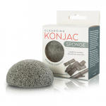 Kempinėlė veidui su bambuko medienos anglimi MITOMO Konjac Sponge Bamboo Charcoal
