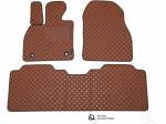 Kilimėliai QuiltyMats RENAULT SCENIC 2009-2016 (3 vnt.), Brown-Brown /55-16