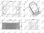 Variklio au&scaron;inimo radiatorius OLEJU RENAULT TRAFIC 06- (NRF) 31339
