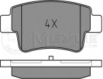Stabdžių kaladėlės (MEYLE) 025 243 4917