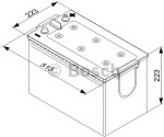 Akumuliatorius (BOSCH) 0 092 T40 770